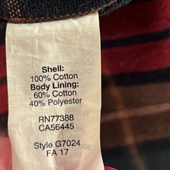 J.Crew Factory men’s brown button down chore jacket flannel lined size Large - Picture 9 of 10